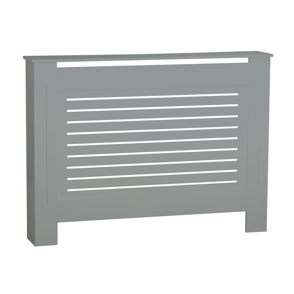 (  Grey,   Medium) Modern Wooden Radiator Cover MDF Grill Shelf Cabinet Furniture