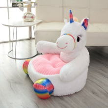 (Unicorn) Child Gifts Kids Plush Sofa Seat Bear Panda Soft Chair Toddlers Armchair Cushion