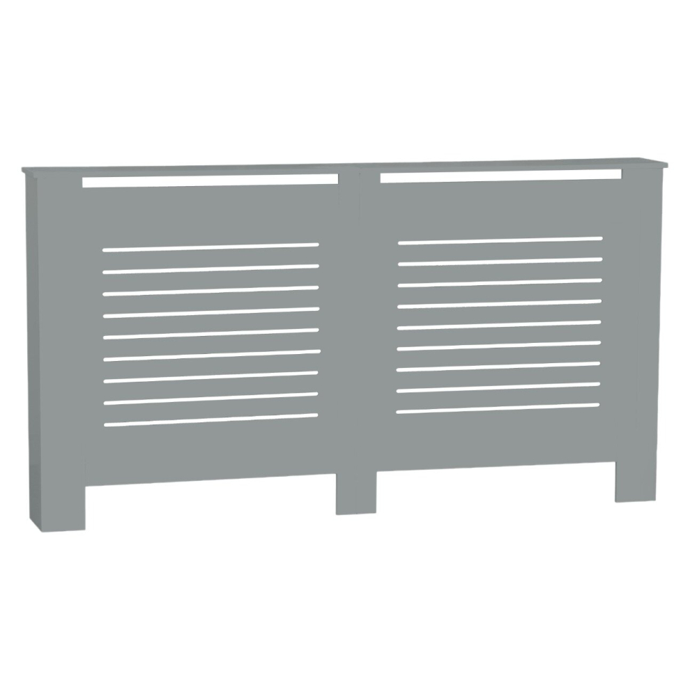 (  Grey,   Large) Modern Wooden Radiator Cover MDF Grill Shelf Cabinet Furniture