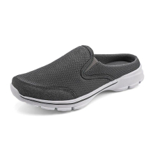 (EUR47, Deep Grey) Men Leisure Slingbacks Loafers Shoes Slippers Pumps Breathable Walking Street