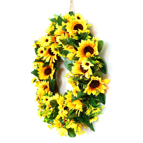 Artificial Sunflower Wreath Springtime All Year Around Flower 2