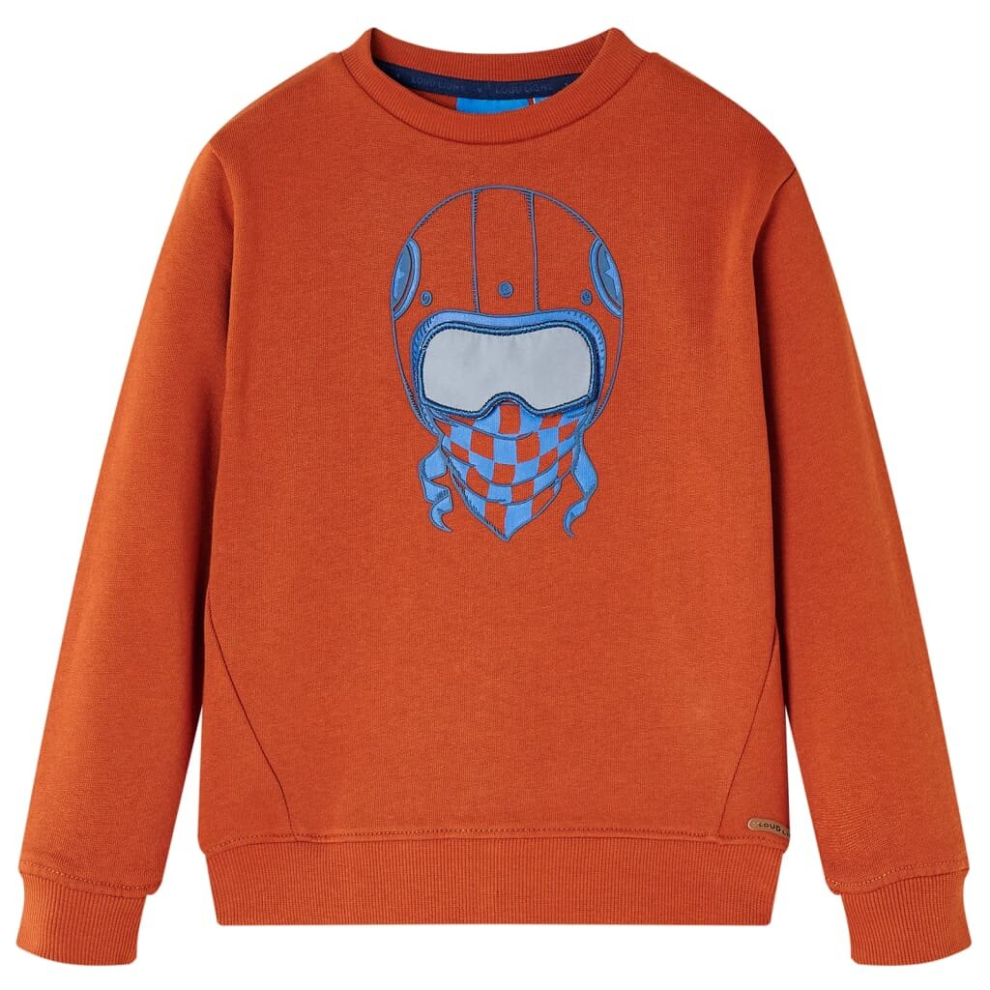 (104) Kids' Sweatshirt Children's Long Sleeves Pullover Toddler Kids Top Light Rusty