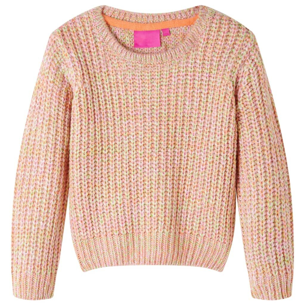 Vidaxl (92) Kids' Sweater Children Toddler Pullover Sweatshirt Knitwear Knitted Soft Pink
