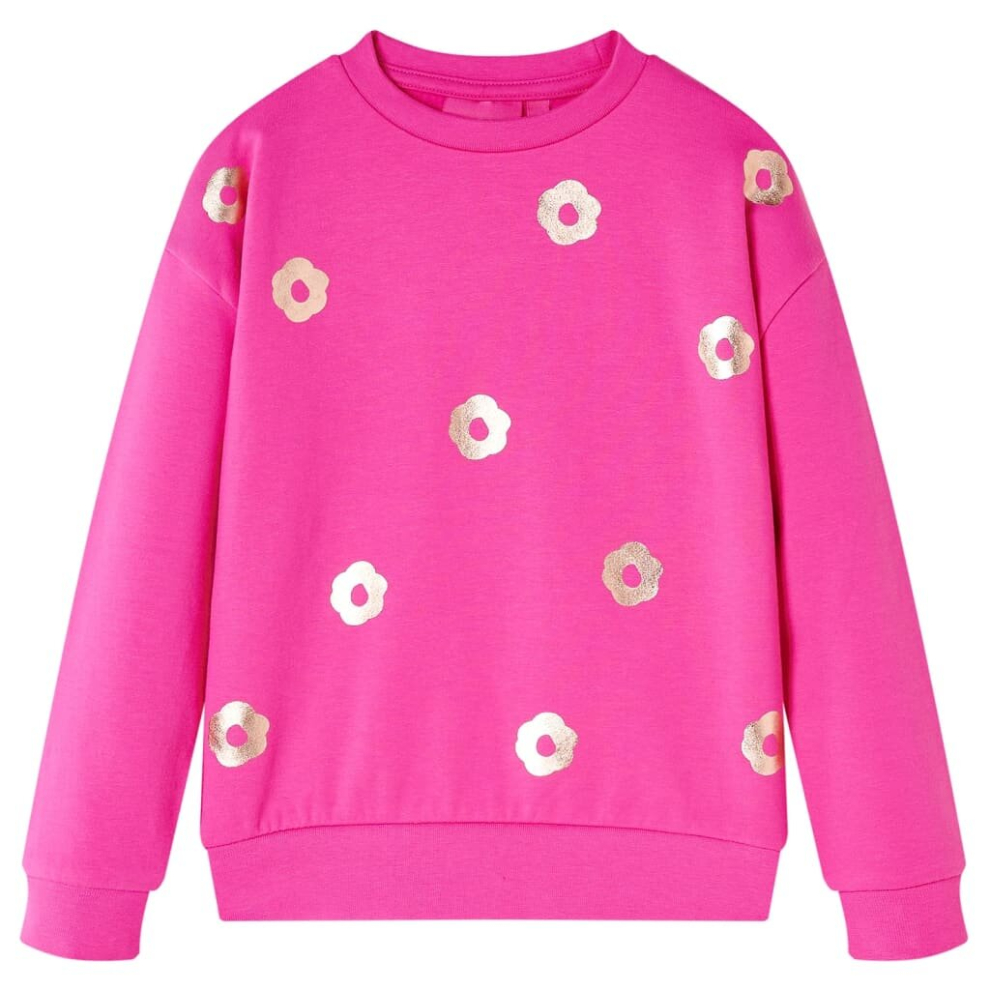 (pink, 104) Kids' Sweatshirt Children Toddler Long Sleeves Pullover Kids' Top Flower Print