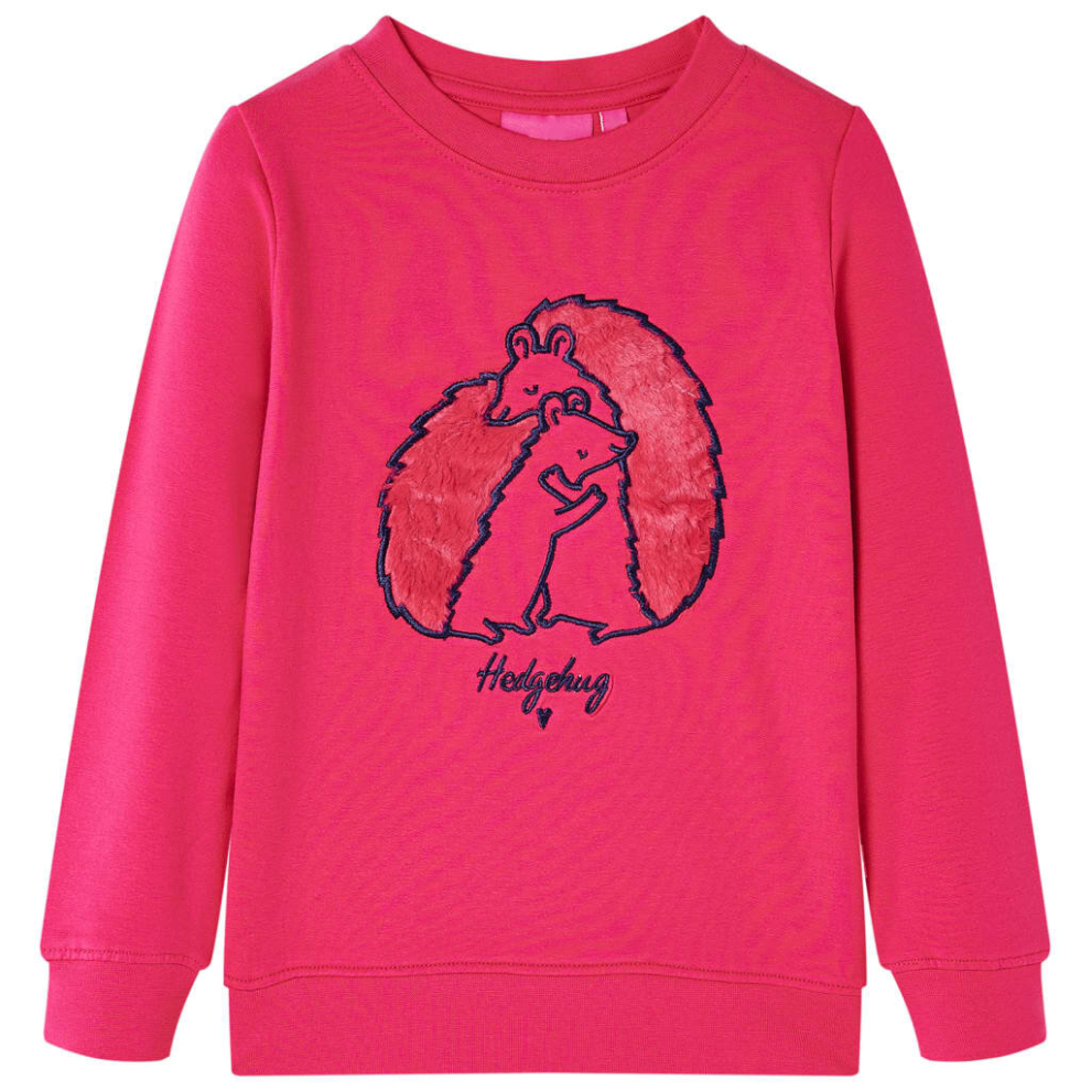 (pink, 92) Kids' Sweatshirt Children's Long Sleeves Pullover Kids' Top Hedgehug Design