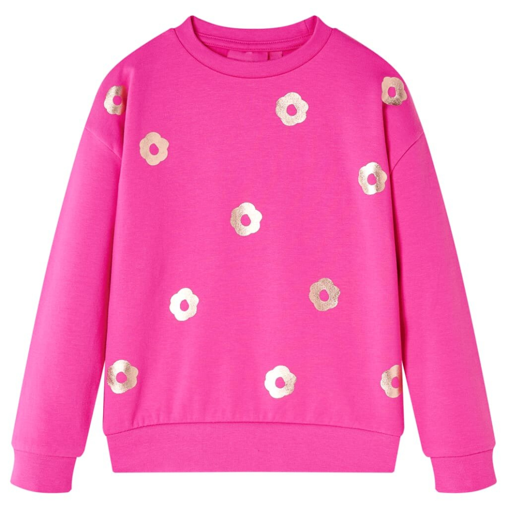 (pink, 128) Kids' Sweatshirt Children Toddler Long Sleeves Pullover Kids' Top Flower Print