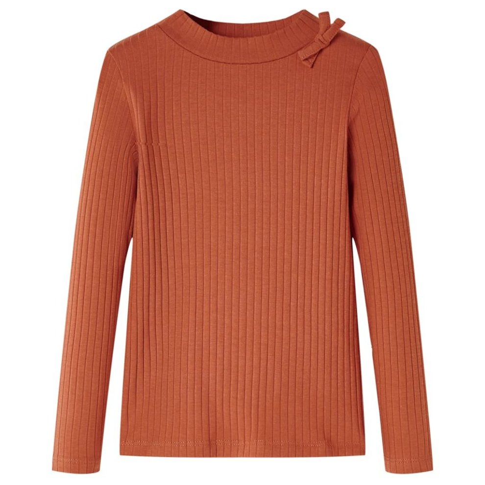 Vidaxl (Cognac, 92) Kids' T-Shirt With Long Sleeves Children's T Shirt Kids' Tops Toddler Tee Not,Specified