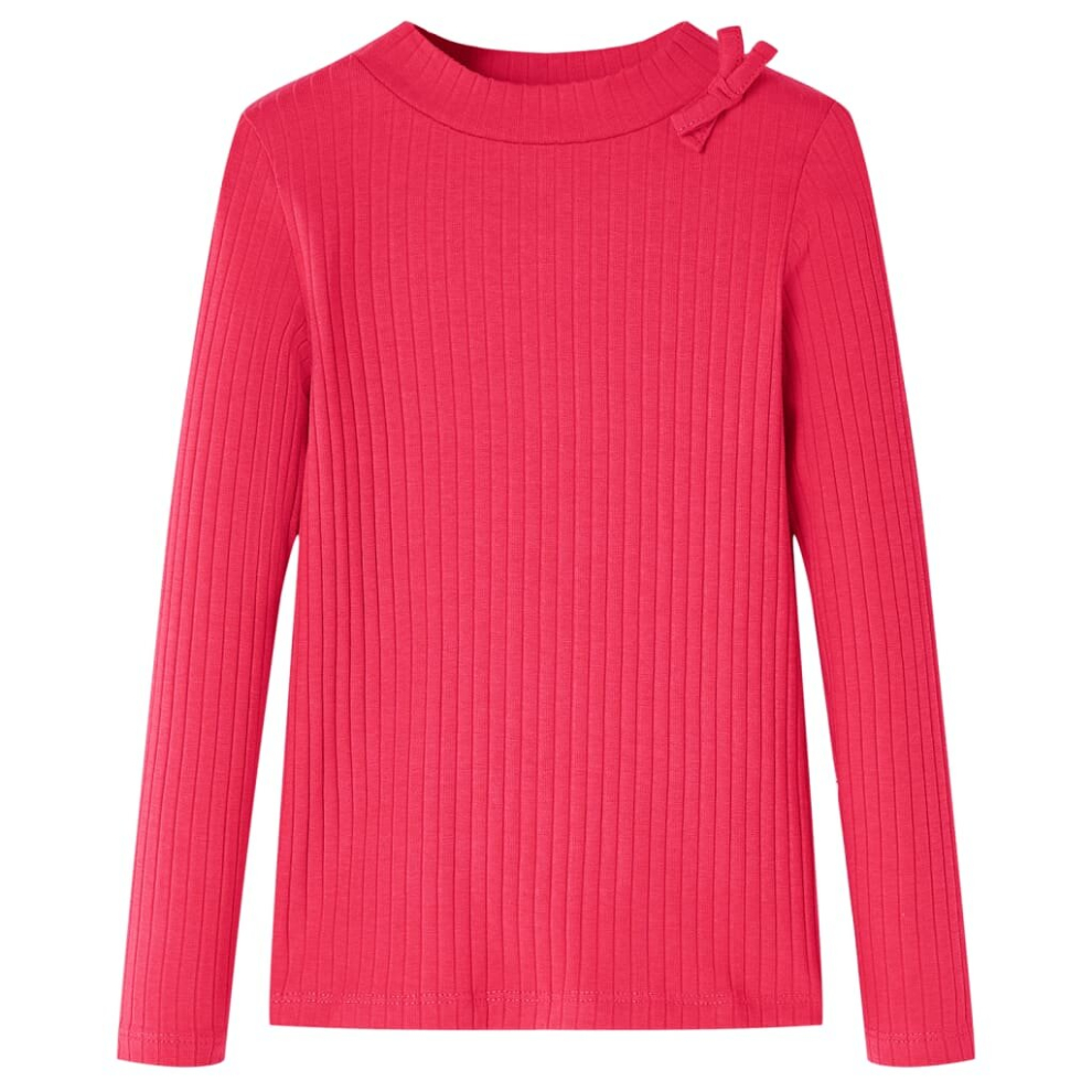 Vidaxl (, 92) Kids' T-Shirt With Long Sleeves Children's T Shirt Kids' Tops Toddler Tee Pink