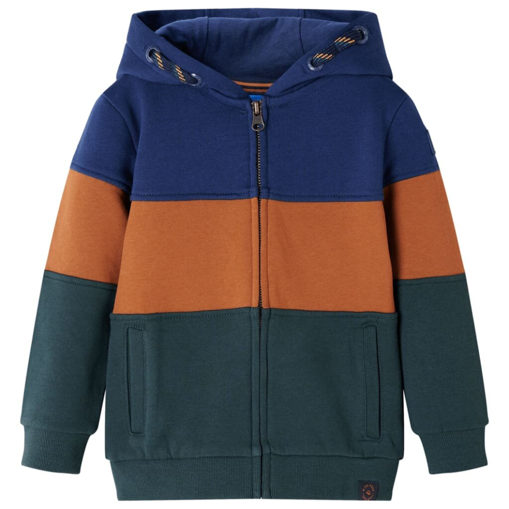 (116) Kids' Hooded Sweatshirt with Zip Toddler Kid Children's Zip up Hoodie Jacket