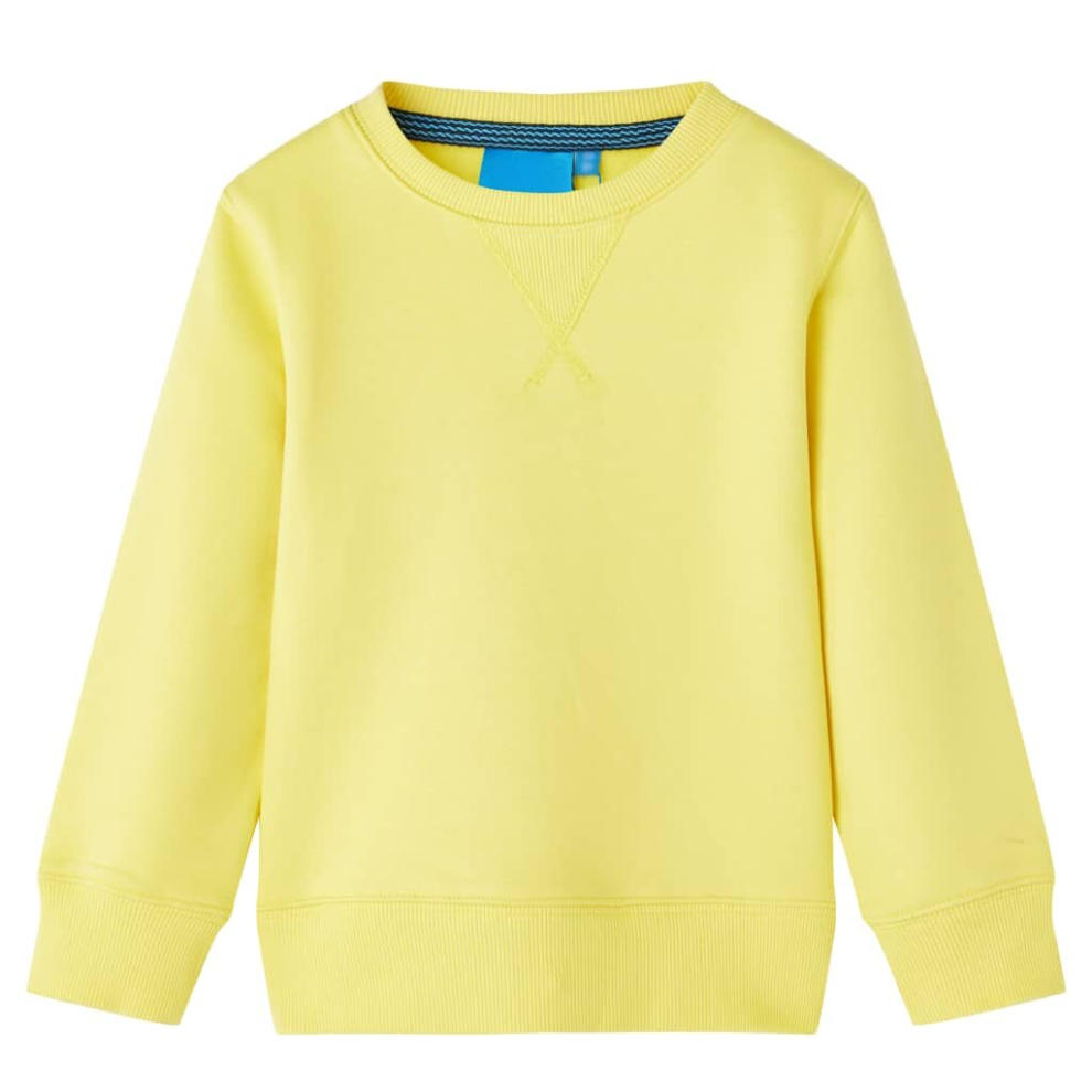 Vidaxl (104) Kids' Sweatshirt Children's Kids Clothes Toddler Tops Pullover Light Yellow
