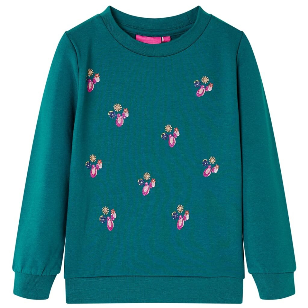 (green, 92) Kids' Sweatshirt Children's Long Sleeves Pullover Kids' Top Glitter Print