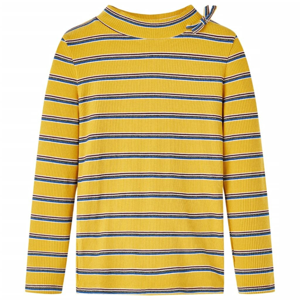 (ochre, 116) Kids' T-shirt With Long Sleeves Children's T Shirt Kids' Tops Tee Striped