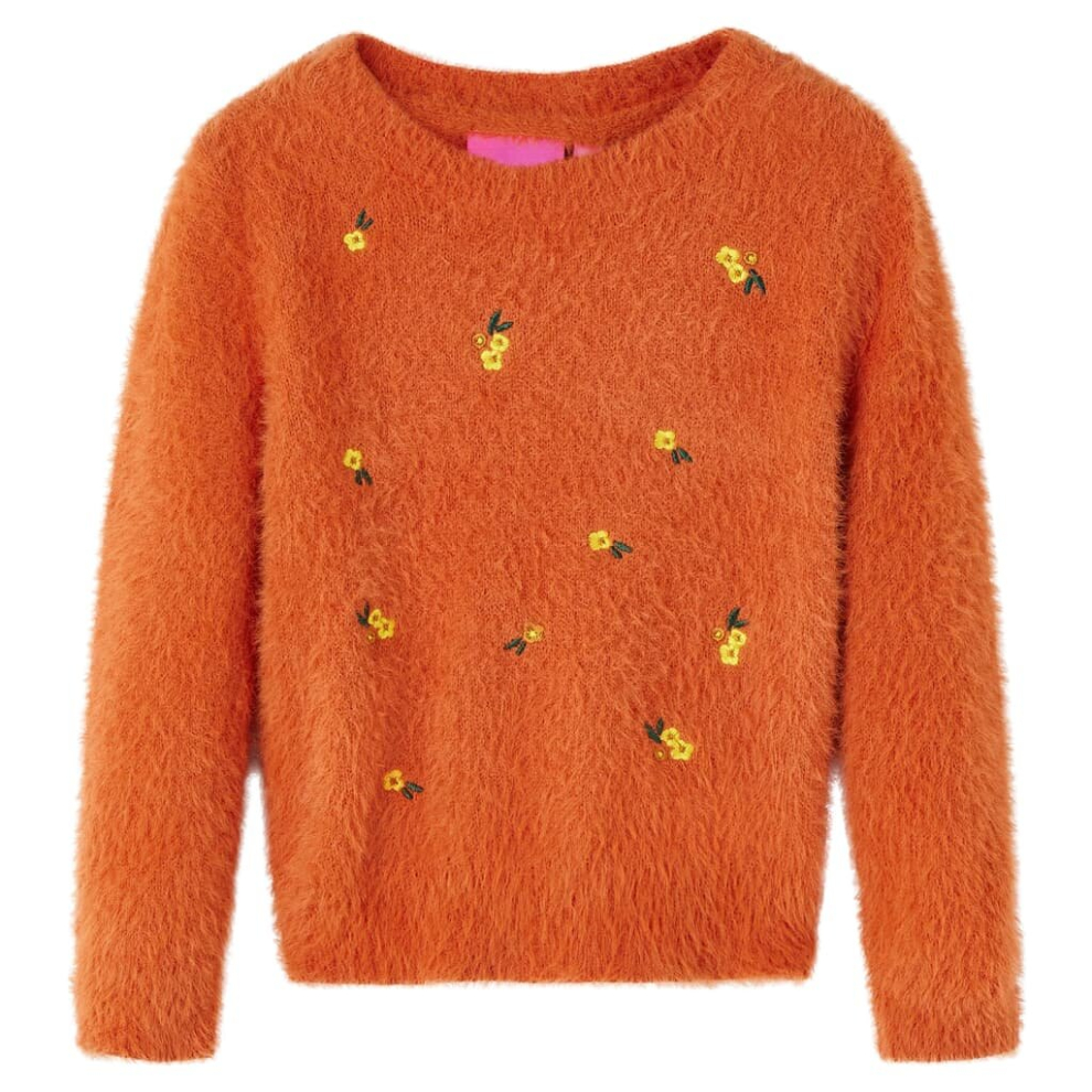 (orange, 116) Kids' Sweater Children Toddler Kids' Tops Sweatshirt Knitwear Knitted Burnt