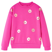 (pink, 116) Kids' Sweatshirt Children Toddler Long Sleeves Pullover Kids' Top Flower Print