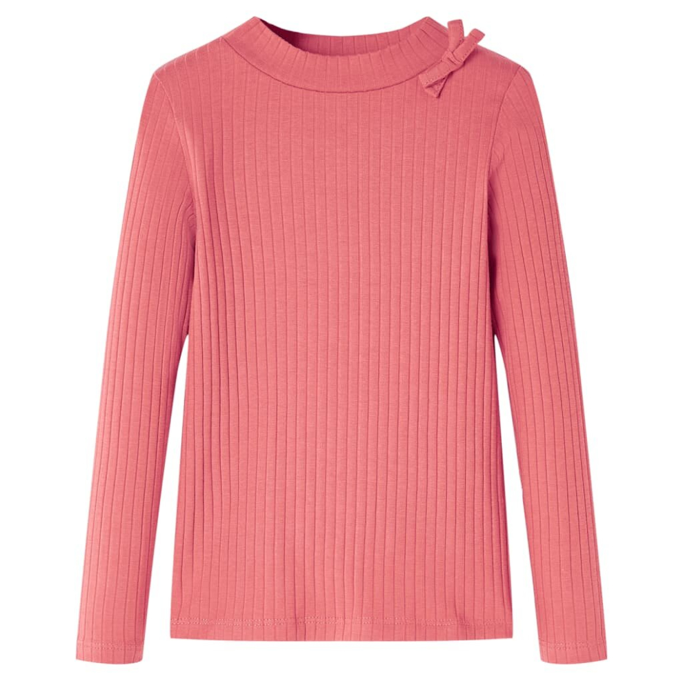 Vidaxl (Old 116) Kids' T-Shirt With Long Sleeves Children's T Shirt Kids' Tops Toddler Tee Pink