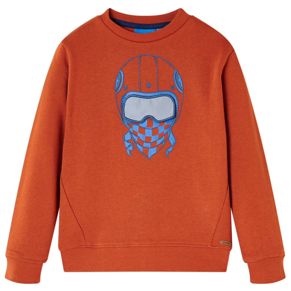 (140) Kids' Sweatshirt Children's Long Sleeves Pullover Toddler Kids Top Light Rusty