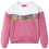 VidaXL (128) Kids' Sweatshirt with Sequined Stripes Long Sleeves Pullover Top Raspberry 1