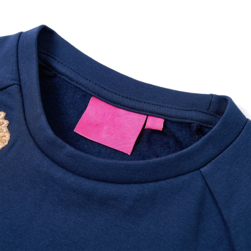 VidaXL (navy, 92) Kids' Sweatshirt Children's Long Sleeves Pullover Kids' Top Sequined Giraffe 2