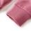 VidaXL (128) Kids' Sweatshirt Long Sleeves Toddler Tops Pullover Velvet Patchwork Raspberry 4
