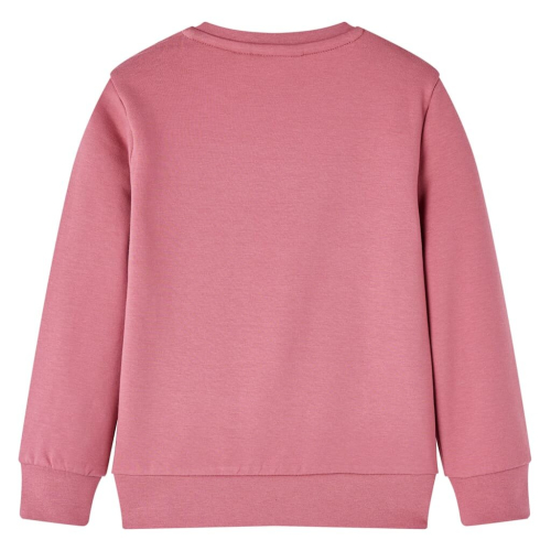 VidaXL (128) Kids' Sweatshirt Long Sleeves Toddler Tops Pullover Velvet Patchwork Raspberry 1