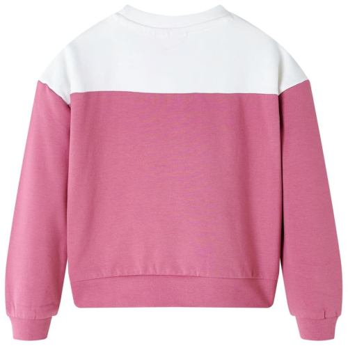 VidaXL (128) Kids' Sweatshirt with Sequined Stripes Long Sleeves Pullover Top Raspberry 1