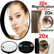 20X MAGNIFYING MIRROR HANDHELD POCKET VANITY TRAVEL COSMETIC BEAUTY EYE MAKE UP