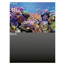 (Design A - Reef/Grey, Size 1 - 60 x 30cm) SuperFish Deco Poster Aquarium Background