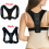 Unisex Adjustable Magnetic Posture Corrector Brace Back Support Shoulder Belt UK 2
