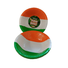 St Patricks Day Irish Flag Paper Party Bowls 17cm
