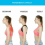 Unisex Adjustable Magnetic Posture Corrector Brace Back Support Shoulder Belt UK 8