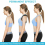 Unisex Adjustable Magnetic Posture Corrector Brace Back Support Shoulder Belt UK 10