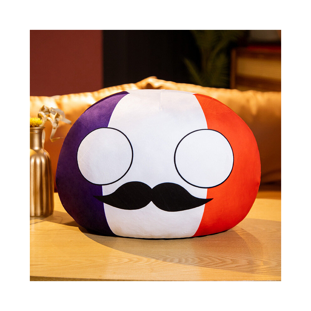 Skesrjtop (10Cm, France) 10Cm Country Ball Plush Toys Polandball Pendant Country Flag Balls Countryball Stuffed Doll Christmas Gifts For Kids