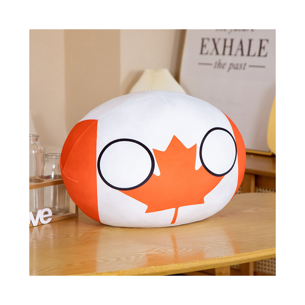Skesrjtop (10Cm, Canada) 10Cm Country Ball Plush Toys Polandball Pendant Country Flag Balls Countryball Stuffed Doll Christmas Gifts For Kids
