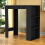 URBN Living (  Black) 3 Tier Dining Bar Coffee Kitchen Island Table Open Storage Shelves Living Room 2