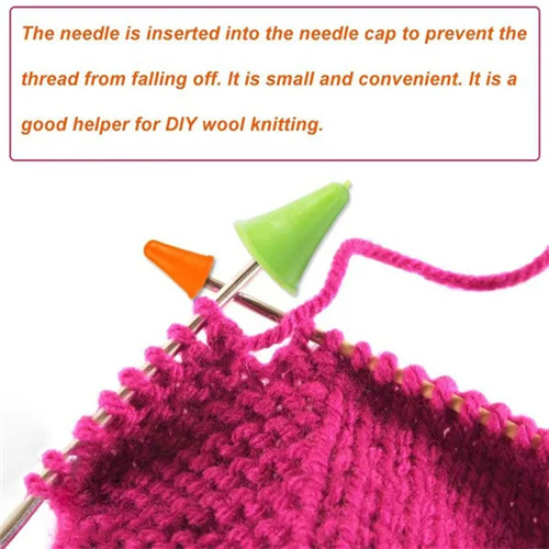 Sweater Needle Cap Knitting Needle Point Protector with Plastic Box 2
