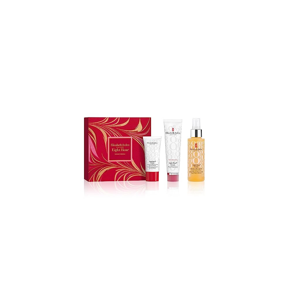 Elizabeth Arden HOLIDAY MIRACLE Eight Hour 3-piece Set Worth 72.20, skincare gifting, for women