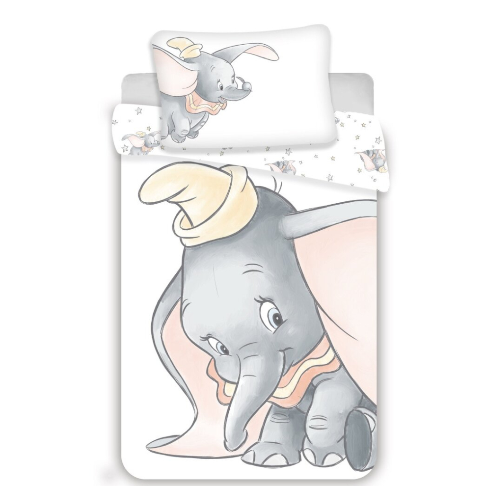 Toddler/Baby Size Duvet Cover Set 100 X 135 Cm Cotton Disney Dumbo
