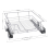 (for 500mm unit) Pull out Cabinet Wire Baskets Soft Close Runners 1