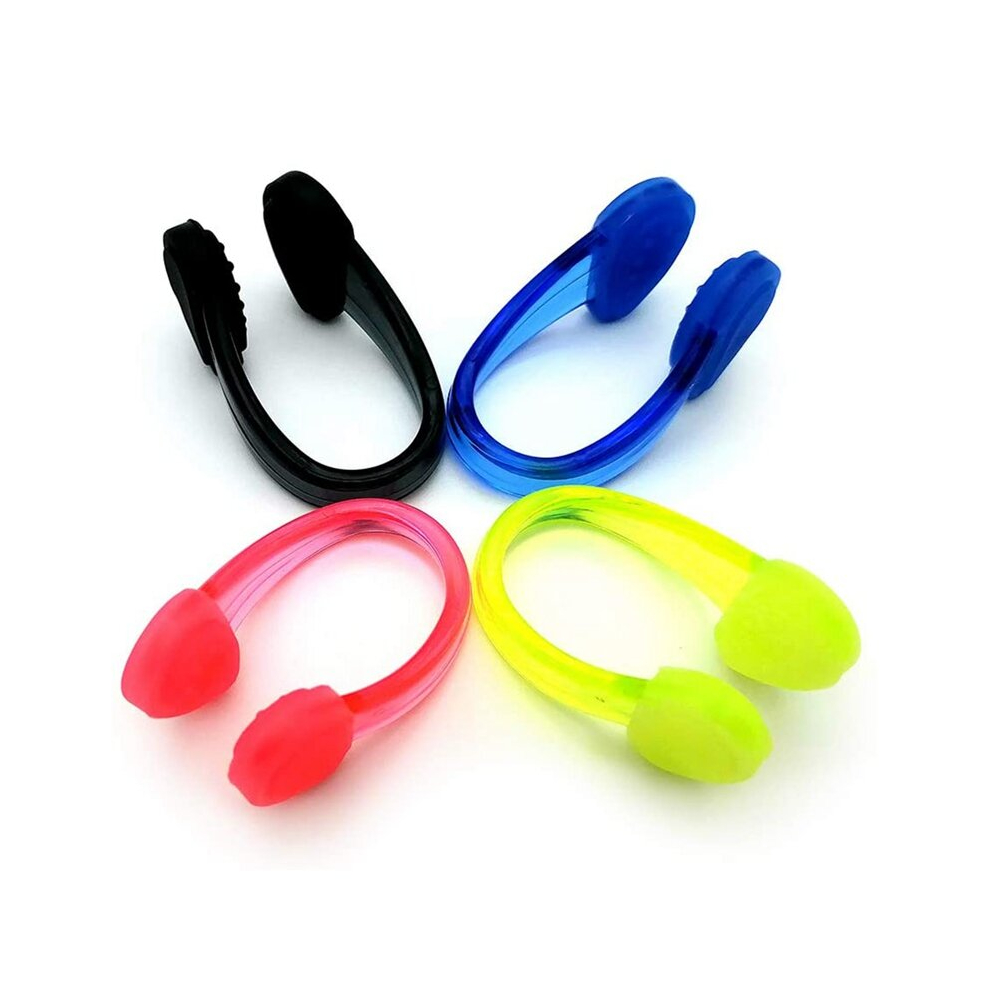 Silicone Waterproof Swimming Nose Clips for Adults Set of 4