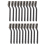 20 Pieces Mini Handle Stainless Steel Wire Bristles Brush Set 2