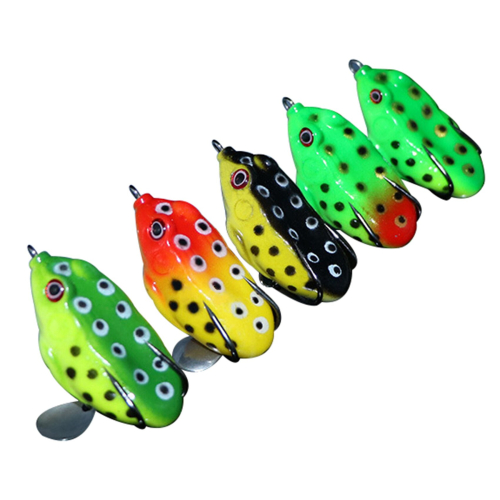 Topwater Bass Fishing Frog Bait Frog Lure Floating Toad Soft Bait