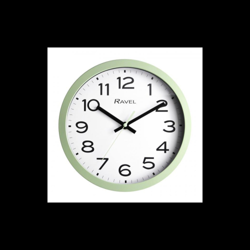 Ravel Ravel 25cm White Dial Sage Wall Clock R.WC.25.11