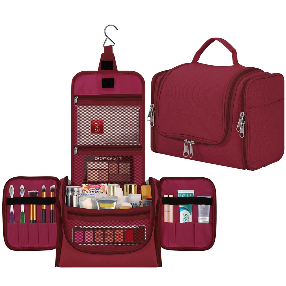 Toiletry Bag Bathroom Travel Makeup Toiletries Organiser â Hot Pink