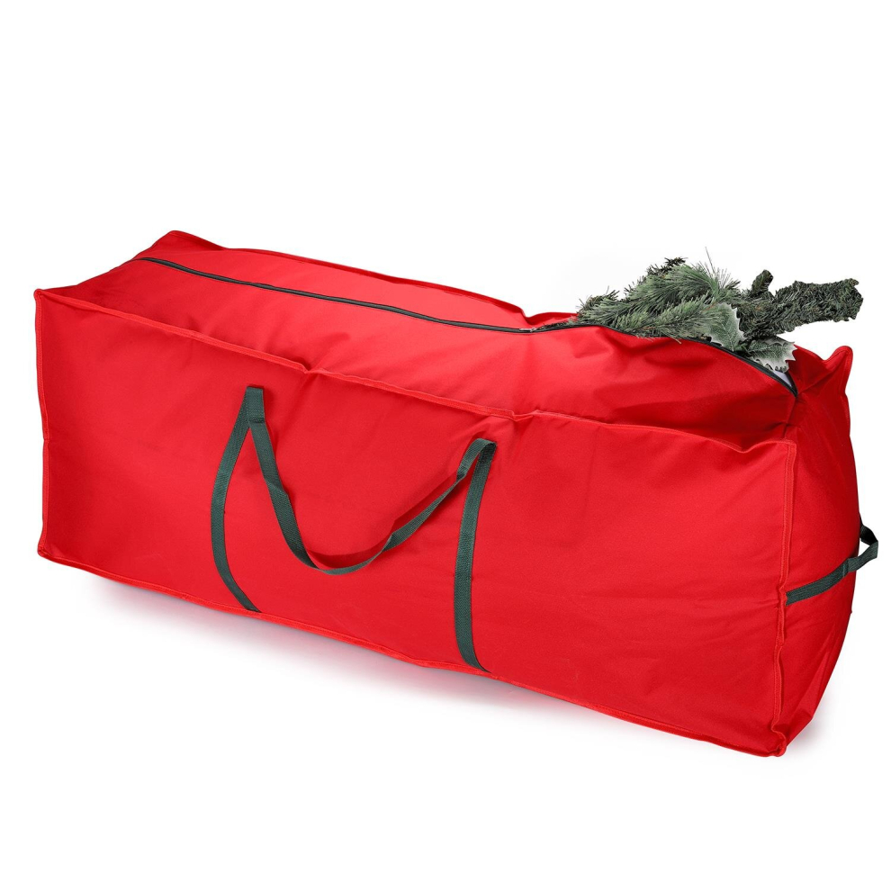 Vinsani 7Ft/9Ft Christmas Xmas Tree Decoration Storage Bag 124 X 30 X 50 Cm Red