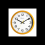Ravel Ravel 25cm White Dial Ochre Wall Clock R.WC.25.9 1