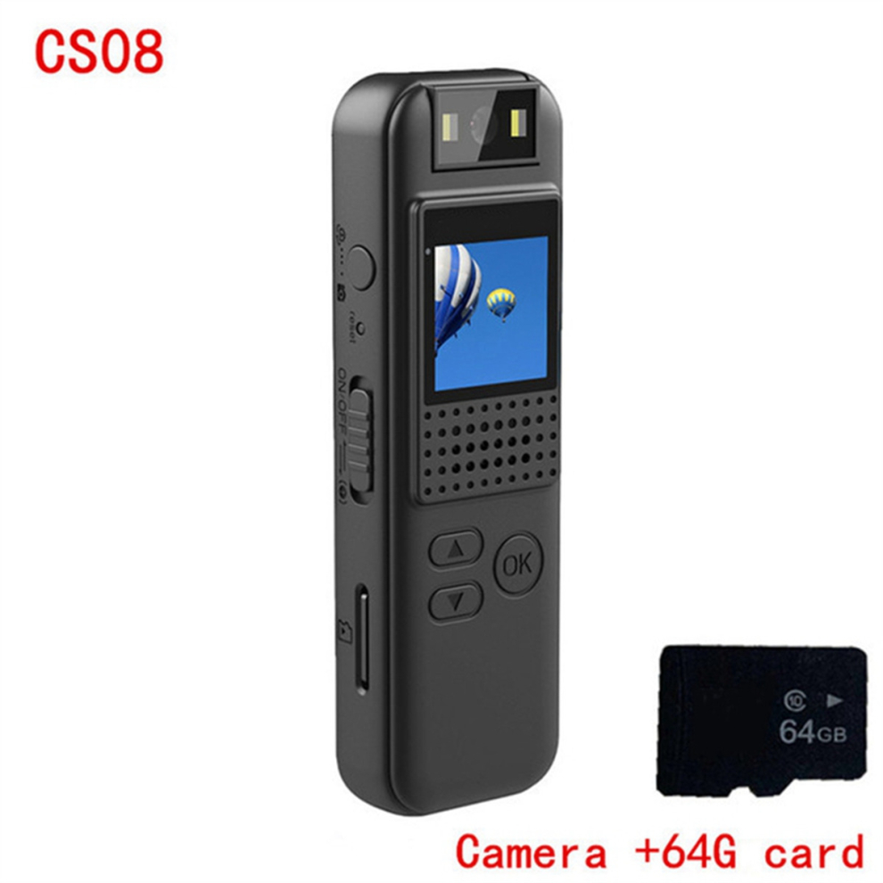 Portable Body Camera HD Infrared Night Vision Micro-Type Law Enforcement Recorder Camera Outdoor DV Camera with 32G Card 
