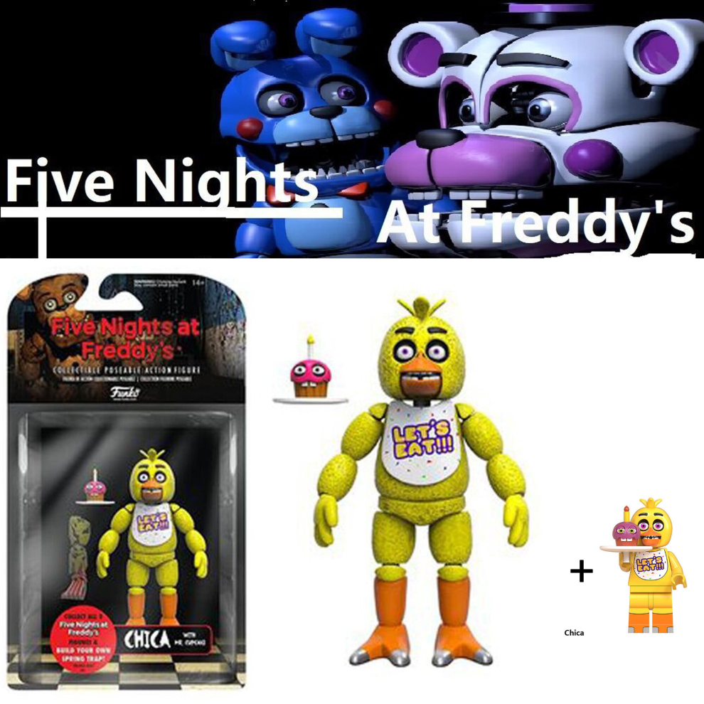 (Chica) Golden Freddy Foxy The Pirate Articulated Action Figure Funko Five Nights At Freddy's FNAF