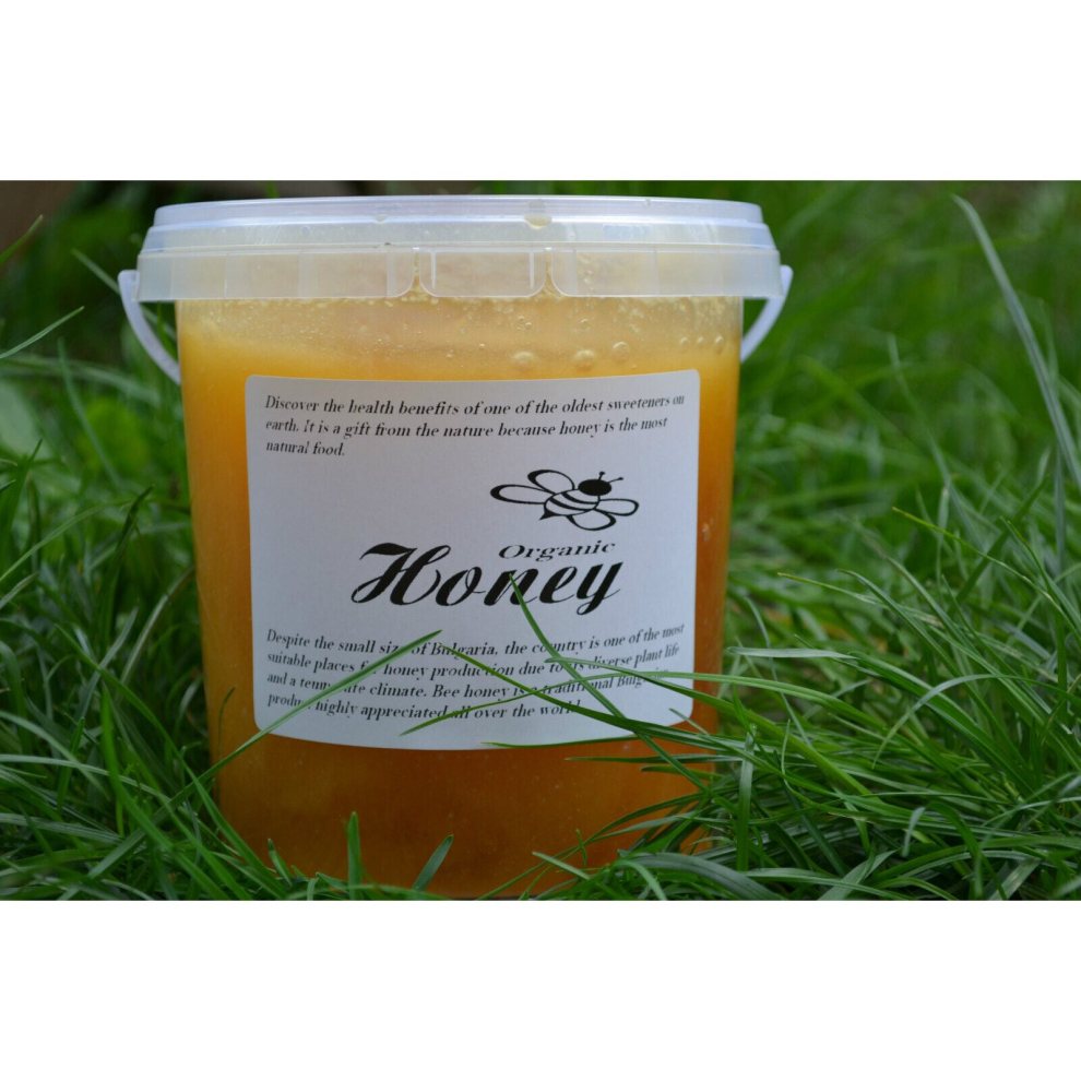 Sunukerr 1.5Kg Bulgarian Wildflower Raw Organic Honey - Natural, Unfiltered & Unpasteurized
