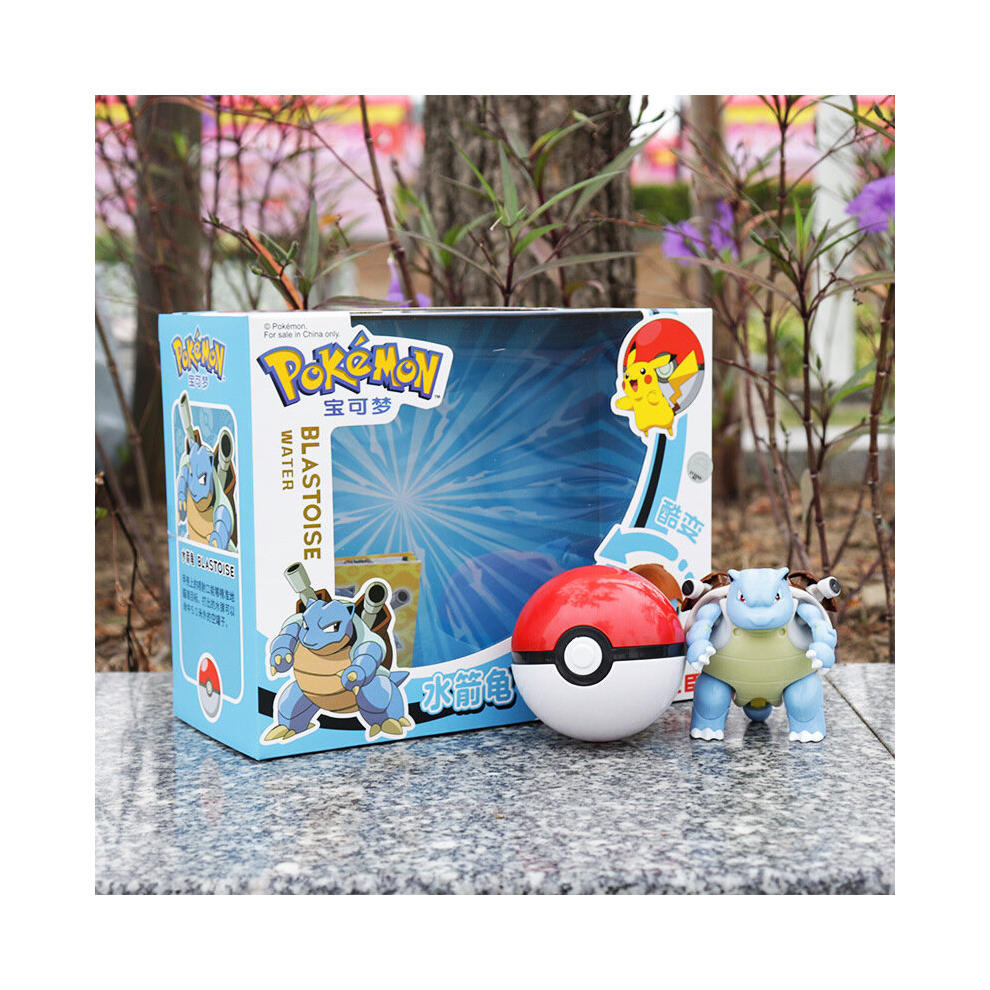 (Blastoise) Pokemon Ball Action Figures Toy Set Transformable