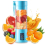 (Blue) 6 Blades 380ml Food Processor Juice Blenders USB 1